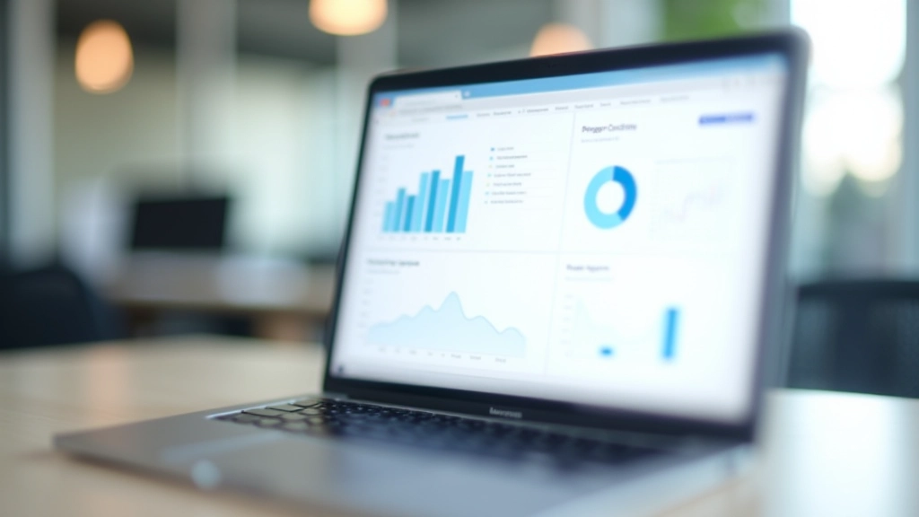 Modern accounting software interface showing financial dashboard with charts and transaction data
